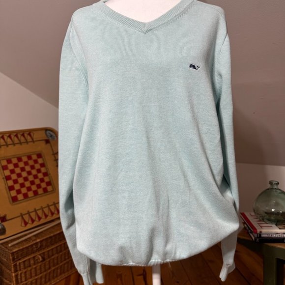 Vineyard Vines Sweater size large Men's Unisex Seafoam - Picture 5 of 13